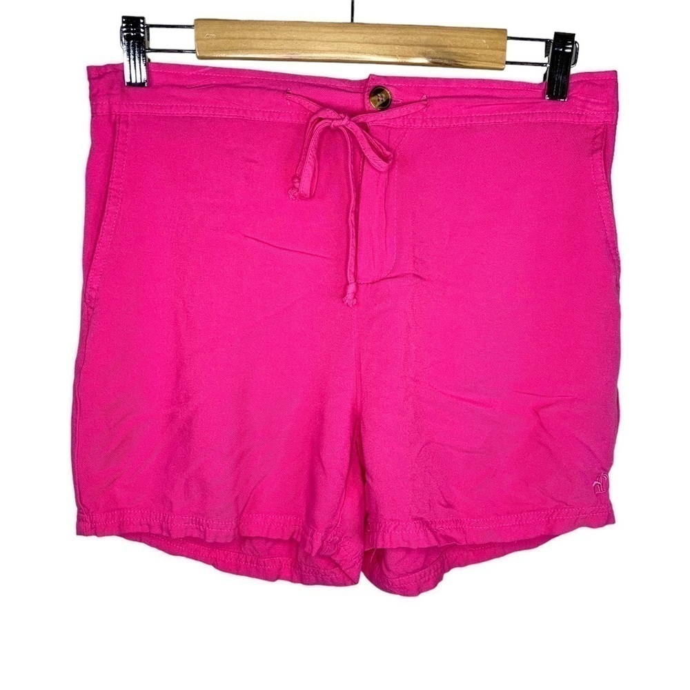 Caribbean Joe Fuchsia Pink Lightweight Rayon Barbiecore Size Small Elastic Waist